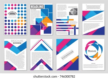 Abstract vector layout background set. For art template design, list, front page, mockup brochure theme style, banner, idea, cover, booklet, print, flyer, book, blank, card, ad, sign, sheet,, a4.