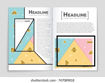 Abstract vector layout background set. For art template design, list, front page, mockup brochure theme style, banner, idea, cover, booklet, print, flyer, book, blank, card, ad, sign, sheet, a4