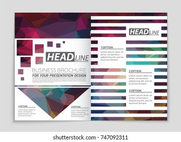 Abstract vector layout background set. For art template design, list, front page, mockup brochure theme style, banner, idea, cover, booklet, print, flyer, book, blank, card, ad, sign, sheet, a4
