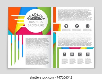 Abstract vector layout background set. For art template design, list, front page, mockup brochure theme style, banner, idea, cover, booklet, print, flyer, book, blank, card, ad, sign, sheet,, a4.