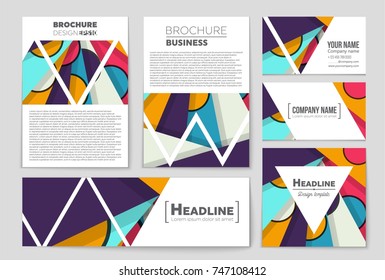 Abstract vector layout background set. For art template design, list, front page, mockup brochure theme style, banner, idea, cover, booklet, print, flyer, book, blank, card, ad, sign, sheet,, a4.