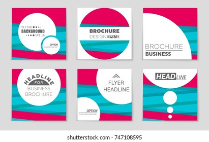 Abstract vector layout background set. For art template design, list, front page, mockup brochure theme style, banner, idea, cover, booklet, print, flyer, book, blank, card, ad, sign, sheet,, a4.