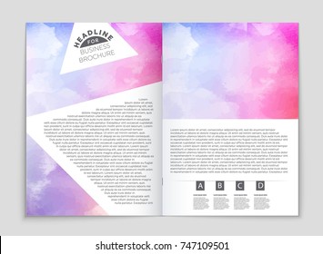 Abstract vector layout background set. For art template design, list, front page, mockup brochure theme style, banner, idea, cover, booklet, print, flyer, book, blank, card, ad, sign, sheet, a4