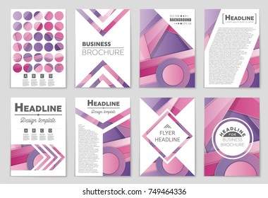 Abstract vector layout background set. For art template design, list, front page, mockup brochure theme style, banner, idea, cover, booklet, print, flyer, book, blank, card, ad, sign, sheet,, a4.