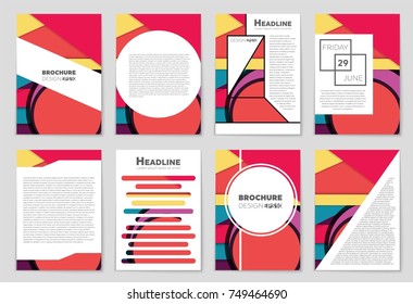 Abstract vector layout background set. For art template design, list, front page, mockup brochure theme style, banner, idea, cover, booklet, print, flyer, book, blank, card, ad, sign, sheet,, a4.