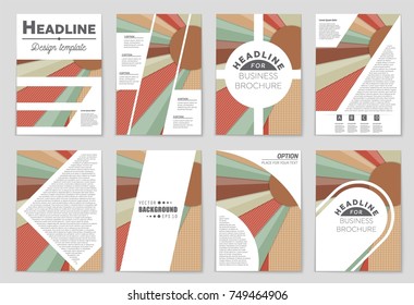 Abstract vector layout background set. For art template design, list, front page, mockup brochure theme style, banner, idea, cover, booklet, print, flyer, book, blank, card, ad, sign, sheet,, a4.