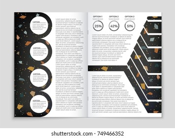 Abstract vector layout background set. For art template design, list, front page, mockup brochure theme style, banner, idea, cover, booklet, print, flyer, book, blank, card, ad, sign, sheet, a4