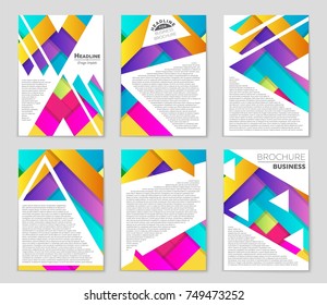 Abstract vector layout background set. For art template design, list, front page, mockup brochure theme style, banner, idea, cover, booklet, print, flyer, book, blank, card, ad, sign, sheet,, a4.