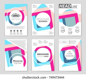 Abstract vector layout background set. For art template design, list, front page, mockup brochure theme style, banner, idea, cover, booklet, print, flyer, book, blank, card, ad, sign, sheet,, a4.