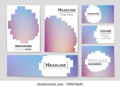 Abstract vector layout background set. For art template design, list, front page, mockup brochure theme style, banner, idea, cover, booklet, print, flyer, book, blank, card, ad, sign, sheet,, a4.