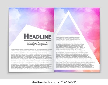 Abstract vector layout background set. For art template design, list, front page, mockup brochure theme style, banner, idea, cover, booklet, print, flyer, book, blank, card, ad, sign, sheet, a4
