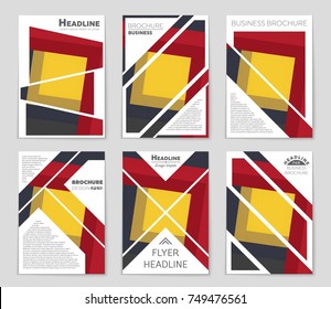 Abstract vector layout background set. For art template design, list, front page, mockup brochure theme style, banner, idea, cover, booklet, print, flyer, book, blank, card, ad, sign, sheet,, a4.