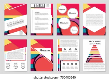 Abstract vector layout background set. For art template design, list, front page, mockup brochure theme style, banner, idea, cover, booklet, print, flyer, book, blank, card, ad, sign, sheet,, a4.