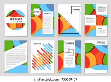 Abstract vector layout background set. For art template design, list, front page, mockup brochure theme style, banner, idea, cover, booklet, print, flyer, book, blank, card, ad, sign, sheet,, a4.