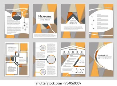 Abstract vector layout background set. For art template design, list, front page, mockup brochure theme style, banner, idea, cover, booklet, print, flyer, book, blank, card, ad, sign, sheet,, a4.