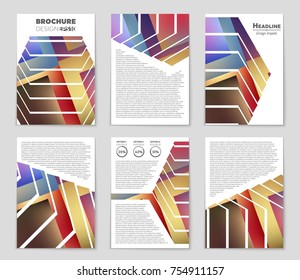 Abstract vector layout background set. For art template design, list, front page, mockup brochure theme style, banner, idea, cover, booklet, print, flyer, book, blank, card, ad, sign, sheet, a4