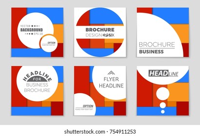 Abstract vector layout background set. For art template design, list, front page, mockup brochure theme style, banner, idea, cover, booklet, print, flyer, book, blank, card, ad, sign, sheet,, a4.