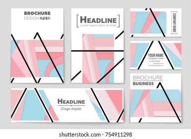Abstract vector layout background set. For art template design, list, front page, mockup brochure theme style, banner, idea, cover, booklet, print, flyer, book, blank, card, ad, sign, sheet,, a4.