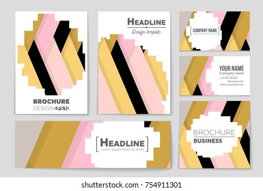 Abstract vector layout background set. For art template design, list, front page, mockup brochure theme style, banner, idea, cover, booklet, print, flyer, book, blank, card, ad, sign, sheet,, a4.
