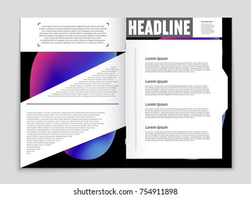 Abstract vector layout background set. For art template design, list, front page, mockup brochure theme style, banner, idea, cover, booklet, print, flyer, book, blank, card, ad, sign, sheet, a4