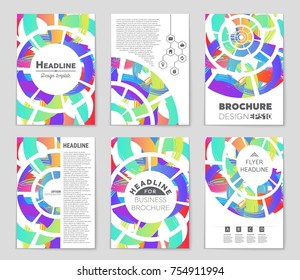 Abstract vector layout background set. For art template design, list, front page, mockup brochure theme style, banner, idea, cover, booklet, print, flyer, book, blank, card, ad, sign, sheet, a4