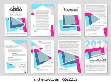 Abstract vector layout background set. For art template design, list, front page, mockup brochure theme style, banner, idea, cover, booklet, print, flyer, book, blank, card, ad, sign, sheet,, a4.