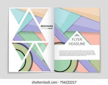 Abstract vector layout background set. For art template design, list, front page, mockup brochure theme style, banner, idea, cover, booklet, print, flyer, book, blank, card, ad, sign, sheet,, a4.