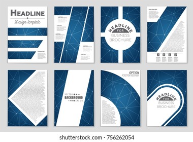 Abstract vector layout background set. For art template design, list, front page, mockup brochure theme style, banner, idea, cover, booklet, print, flyer, book, blank, card, ad, sign, sheet, a4.