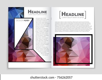 Abstract vector layout background set. For art template design, list, front page, mockup brochure theme style, banner, idea, cover, booklet, print, flyer, book, blank, card, ad, sign, sheet, a4