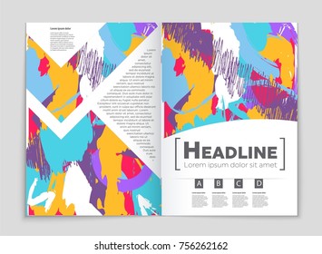 Abstract vector layout background set. For art template design, list, front page, mockup brochure theme style, banner, idea, cover, booklet, print, flyer, book, blank, card, ad, sign, sheet, a4