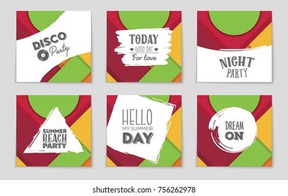 Abstract vector layout background set. For art template design, list, front page, mockup brochure theme style, banner, idea, cover, booklet, print, flyer, book, blank, card, ad, sign, sheet,, a4.