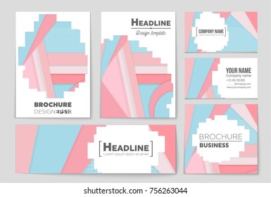 Abstract vector layout background set. For art template design, list, front page, mockup brochure theme style, banner, idea, cover, booklet, print, flyer, book, blank, card, ad, sign, sheet,, a4.