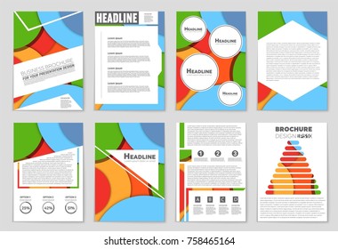 Abstract vector layout background set. For art template design, list, front page, mockup brochure theme style, banner, idea, cover, booklet, print, flyer, book, blank, card, ad, sign, sheet,, a4.
