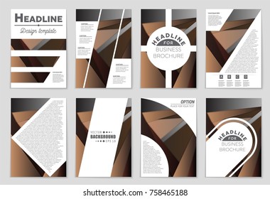 Abstract vector layout background set. For art template design, list, front page, mockup brochure theme style, banner, idea, cover, booklet, print, flyer, book, blank, card, ad, sign, sheet,, a4.