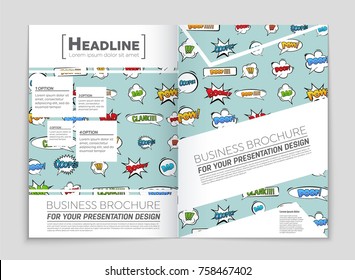 Abstract vector layout background set. For art template design, list, front page, mockup brochure theme style, banner, idea, cover, booklet, print, flyer, book, blank, card, ad, sign, sheet, a4.
