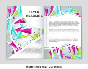 Abstract vector layout background set. For art template design, list, front page, mockup brochure theme style, banner, idea, cover, booklet, print, flyer, book, blank, card, ad, sign, sheet, a4.