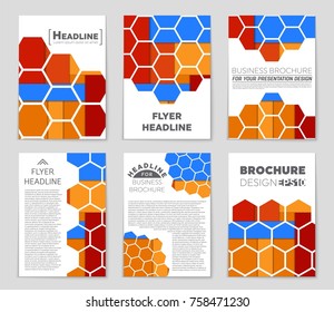 Abstract vector layout background set. For art template design, list, front page, mockup brochure theme style, banner, idea, cover, booklet, print, flyer, book, blank, card, ad, sign, sheet,, a4.
