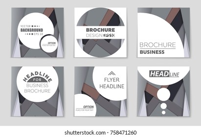 Abstract vector layout background set. For art template design, list, front page, mockup brochure theme style, banner, idea, cover, booklet, print, flyer, book, blank, card, ad, sign, sheet,, a4.