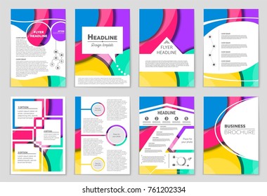 Abstract vector layout background set. For art template design, list, front page, mockup brochure theme style, banner, idea, cover, booklet, print, flyer, book, blank, card, ad, sign, sheet,, a4.