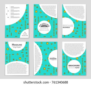 Abstract vector layout background set. For art template design, list, front page, mockup brochure theme style, banner, idea, cover, booklet, print, flyer, book, blank, card, ad, sign, sheet, a4.
