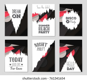 Abstract vector layout background set. For art template design, list, front page, mockup brochure theme style, banner, idea, cover, booklet, print, flyer, book, blank, card, ad, sign, sheet,, a4.