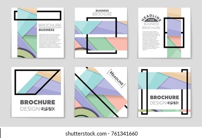 Abstract vector layout background set. For art template design, list, front page, mockup brochure theme style, banner, idea, cover, booklet, print, flyer, book, blank, card, ad, sign, sheet,, a4.