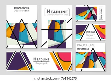 Abstract vector layout background set. For art template design, list, front page, mockup brochure theme style, banner, idea, cover, booklet, print, flyer, book, blank, card, ad, sign, sheet,, a4.