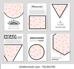 Abstract vector layout background set. For art template design, list, front page, mockup brochure theme style, banner, idea, cover, booklet, print, flyer, book, blank, card, ad, sign, sheet, a4