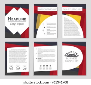 Abstract vector layout background set. For art template design, list, front page, mockup brochure theme style, banner, idea, cover, booklet, print, flyer, book, blank, card, ad, sign, sheet,, a4.