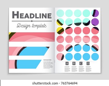 Abstract vector layout background set. For art template design, list, front page, mockup brochure theme style, banner, idea, cover, booklet, print, flyer, book, blank, card, ad, sign, sheet,, a4.