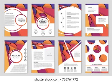 Abstract vector layout background set. For art template design, list, front page, mockup brochure theme style, banner, idea, cover, booklet, print, flyer, book, blank, card, ad, sign, sheet,, a4.