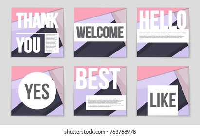Abstract vector layout background set. For art template design, list, front page, mockup brochure theme style, banner, idea, cover, booklet, print, flyer, book, blank, card, ad, sign, sheet,, a4.