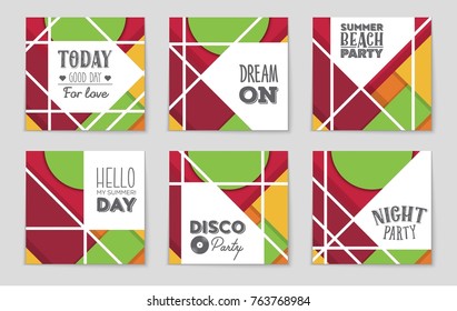 Abstract vector layout background set. For art template design, list, front page, mockup brochure theme style, banner, idea, cover, booklet, print, flyer, book, blank, card, ad, sign, sheet,, a4.