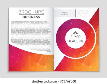 Abstract vector layout background set. For art template design, list, front page, mockup brochure theme style, banner, idea, cover, booklet, print, flyer, book, blank, card, ad, sign, sheet, a4